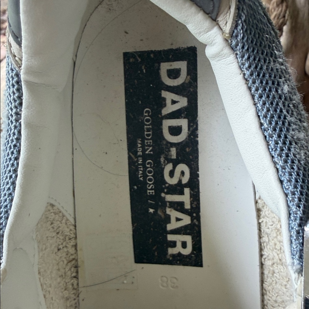 Golden Goose White and Gray Removable Insole 38 DAD-STAR - Picture 12 of 12